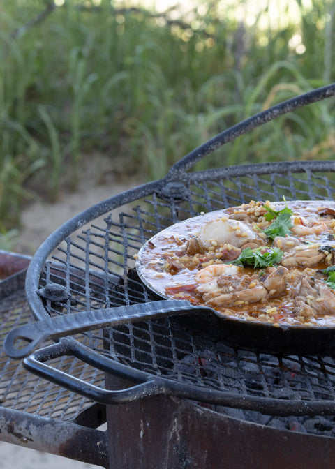 34dia paella skillet steel healthy artisan blacksmith cape town art campfire 